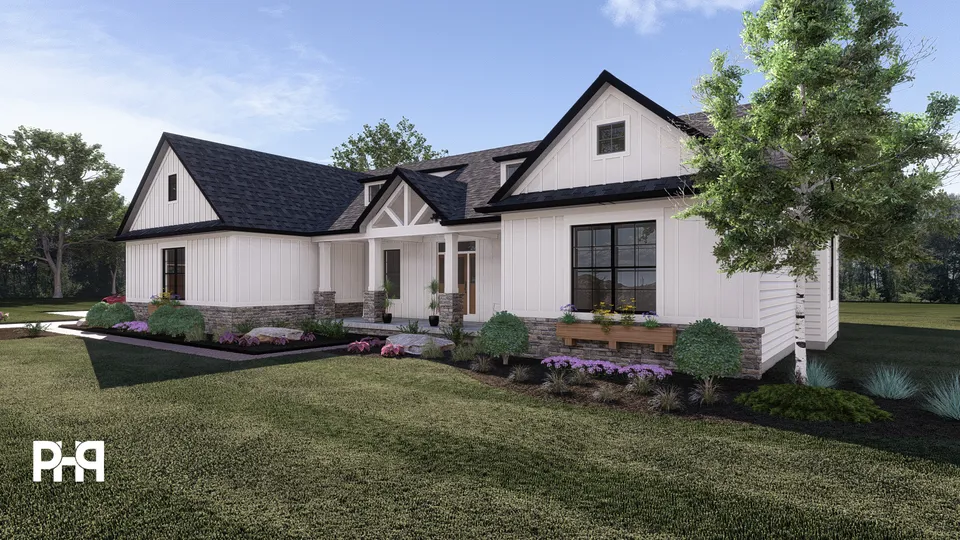 The Taurus house plan, exterior view 2